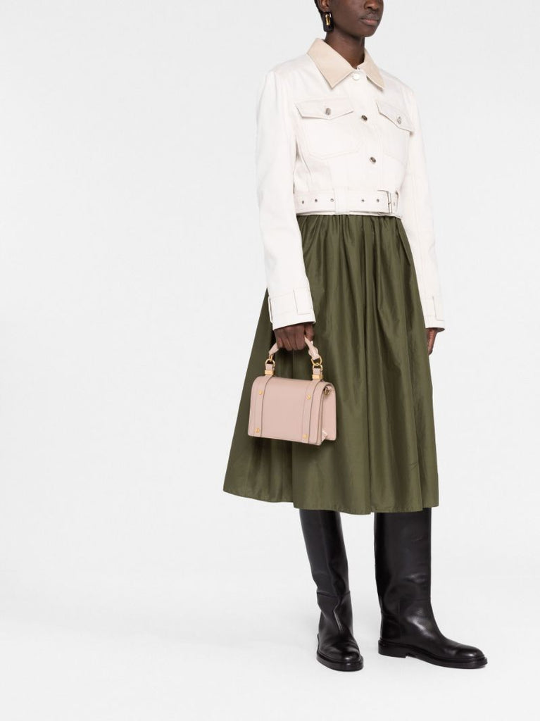 Neutral Ora Small Leather Top Handle Bag