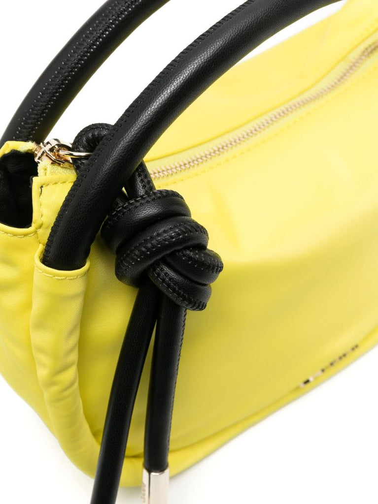 Yellow Knit Mini Knot Bag
