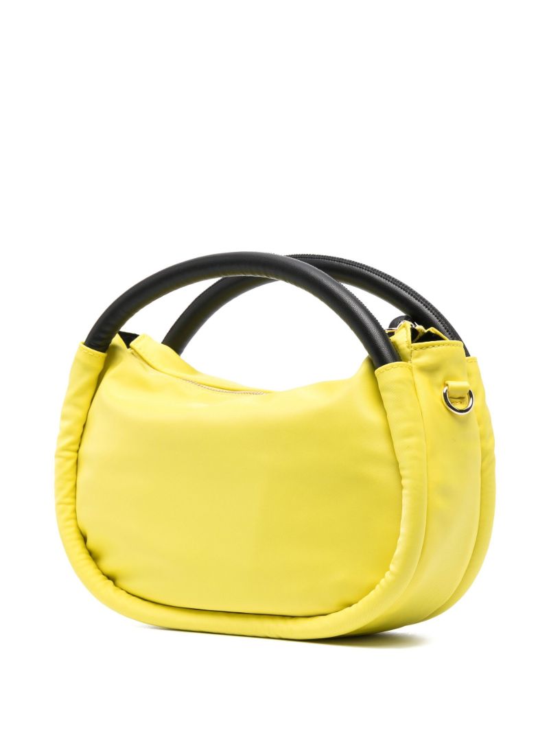 Yellow Knit Mini Knot Bag