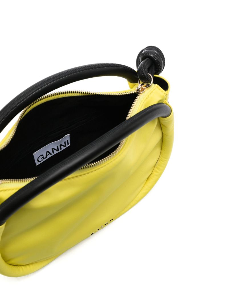Yellow Knit Mini Knot Bag