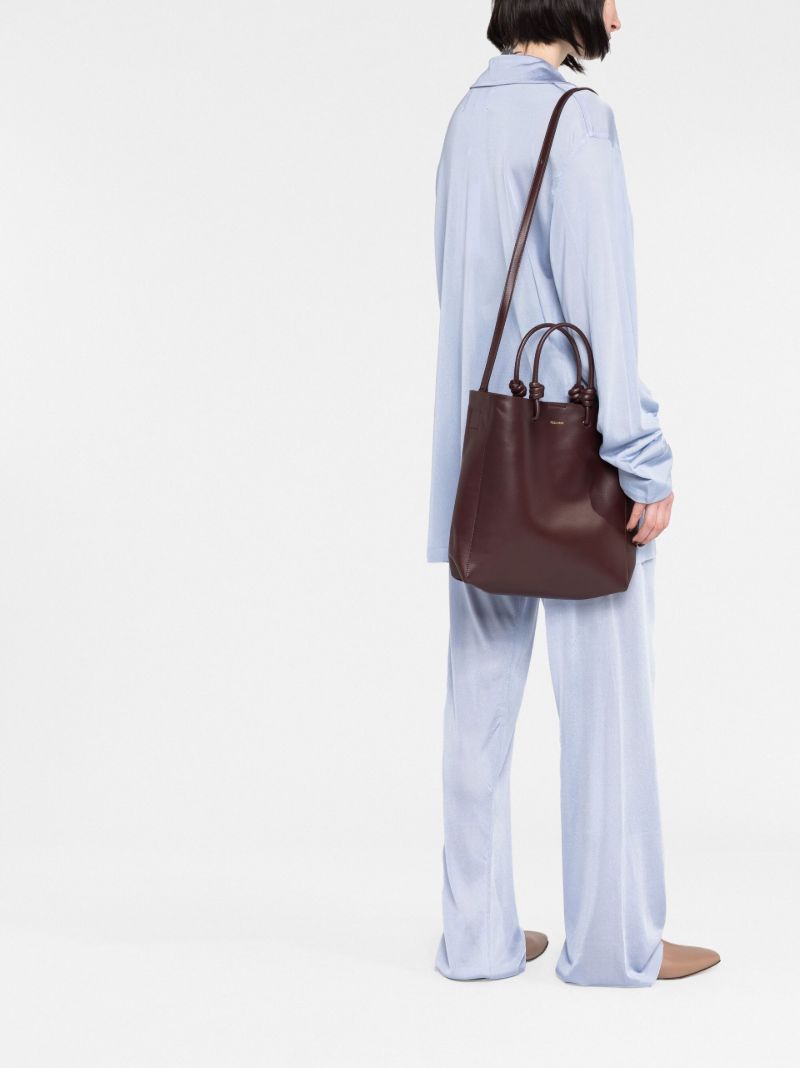 Brown Giro Leather Tote Bag
