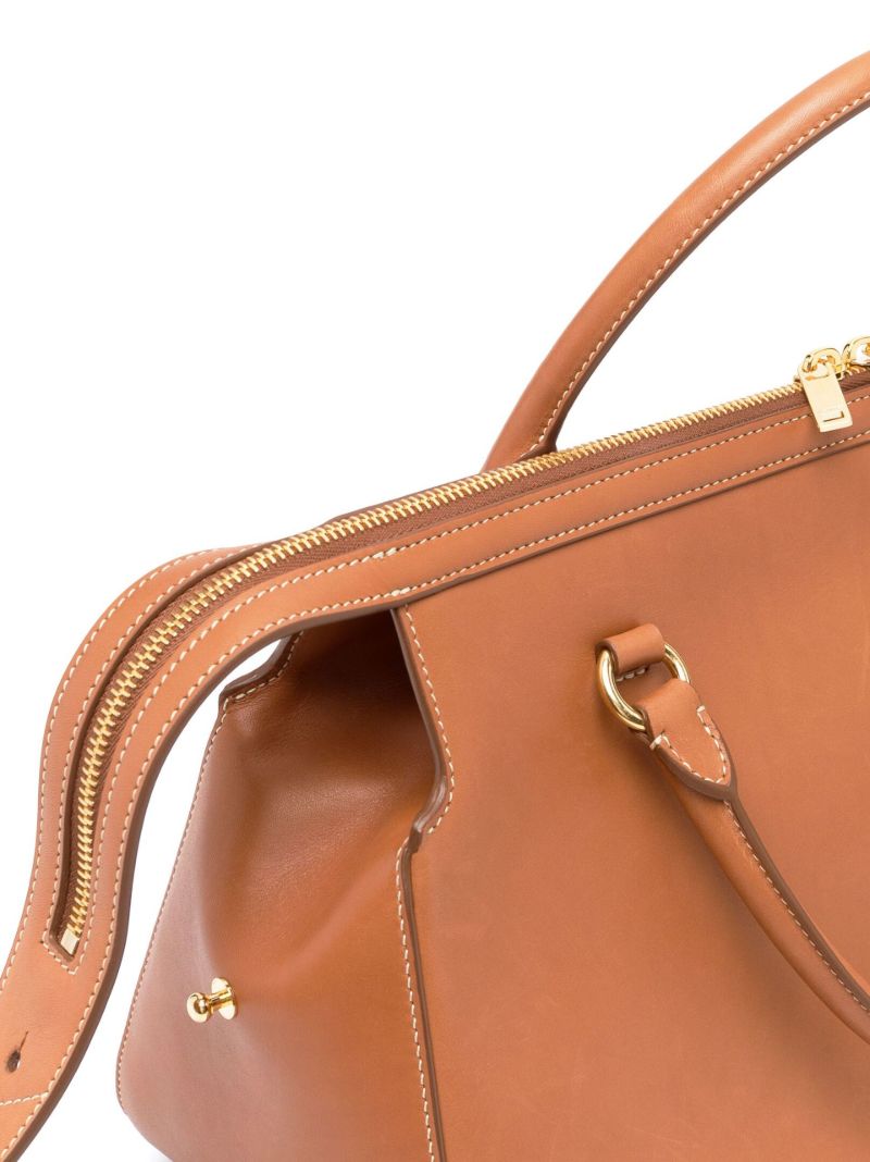 Brown Jil Elephant Leather Tote Bag