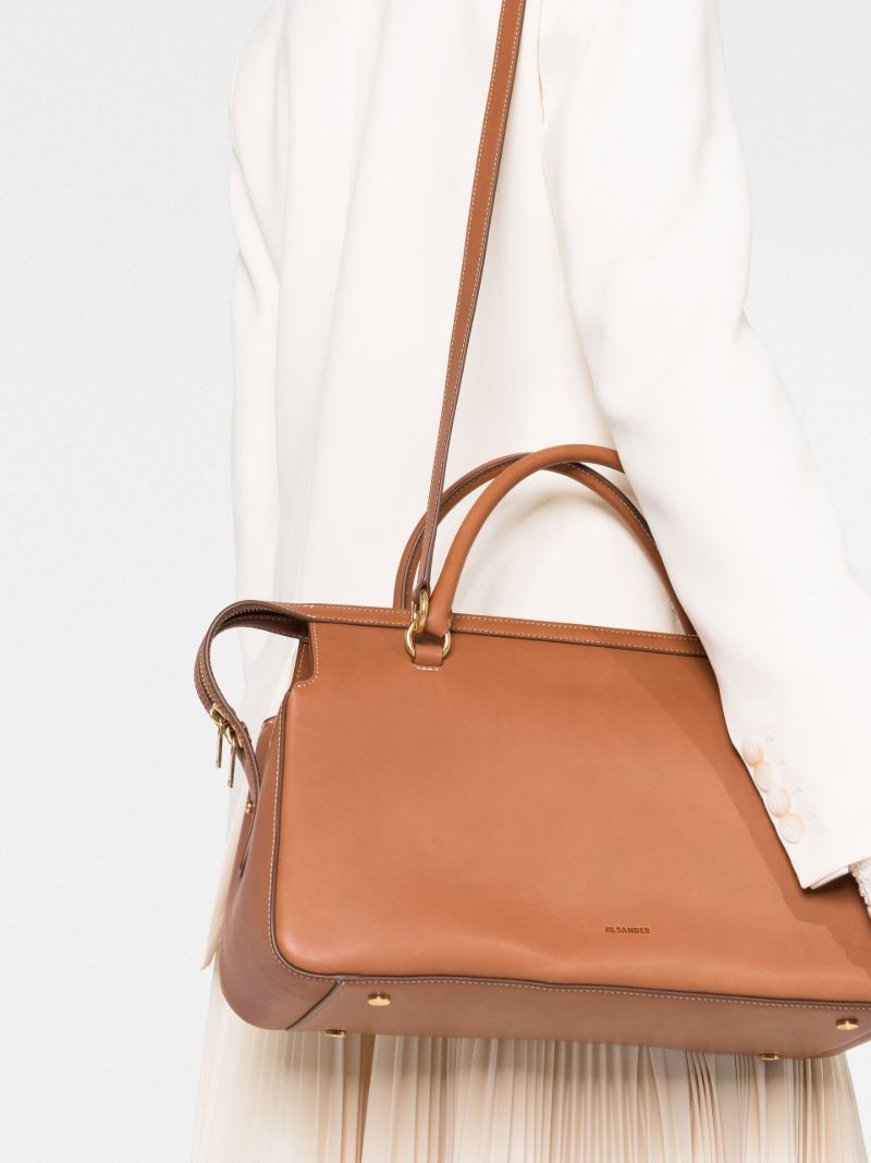Brown Jil Elephant Leather Tote Bag