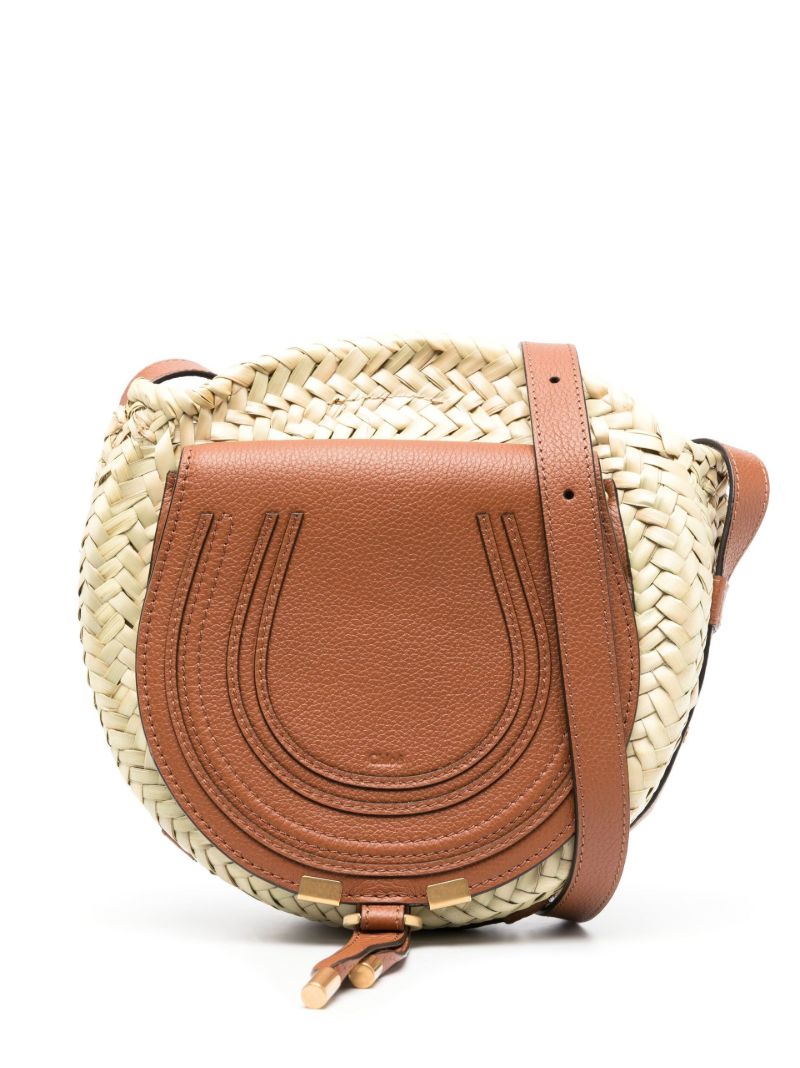 Neutral Marcie Raffia Cross Body Bag