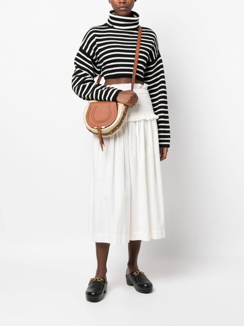 Neutral Marcie Raffia Cross Body Bag