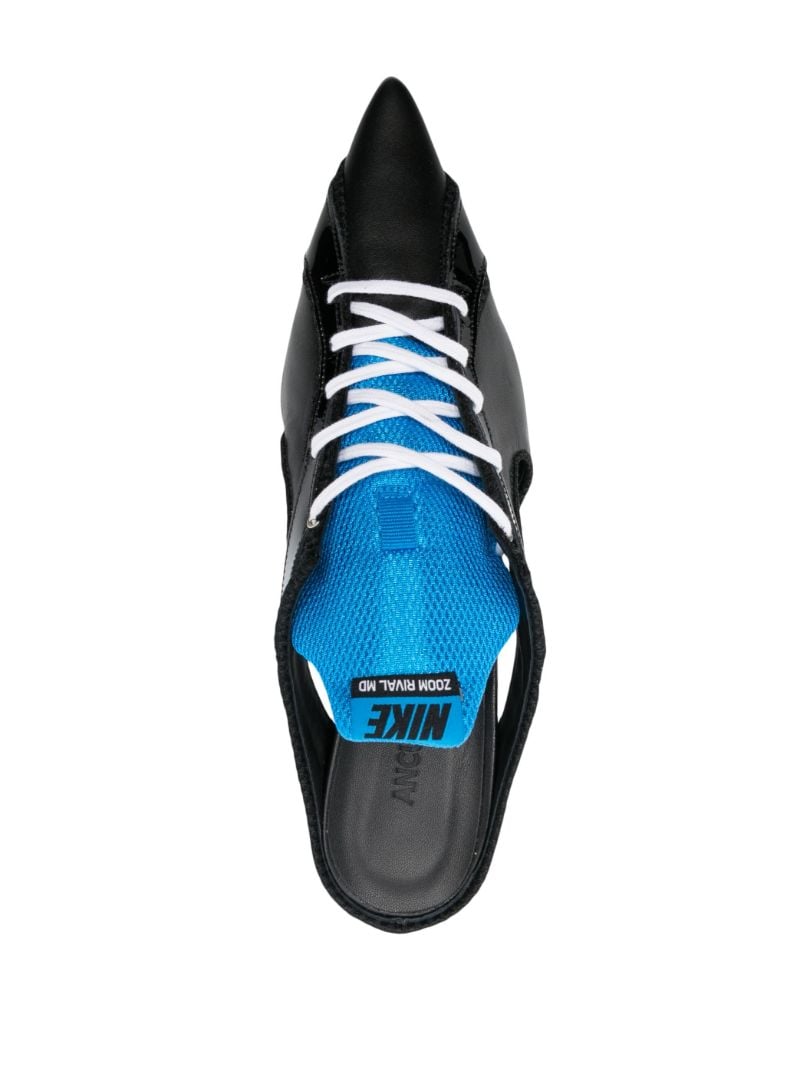 Blue Moto 50 Sneaker Mules