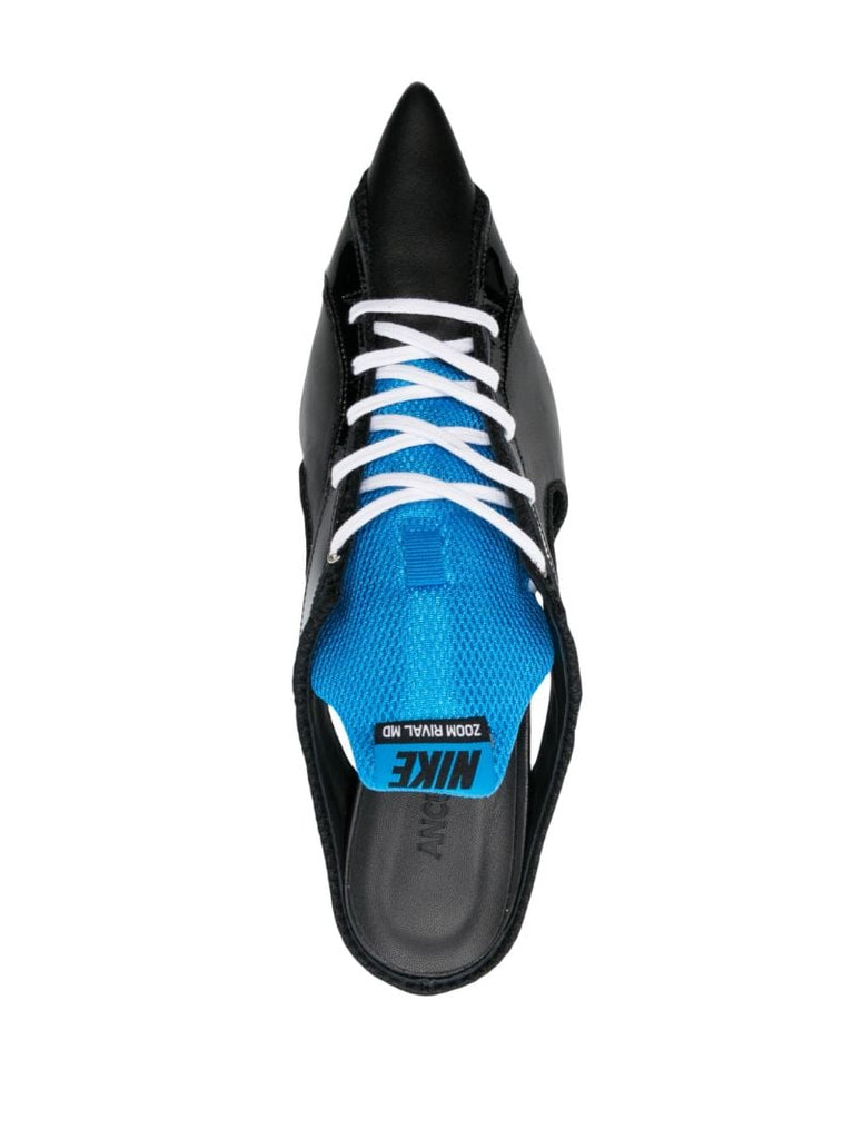 Blue Moto 50 Sneaker Mules