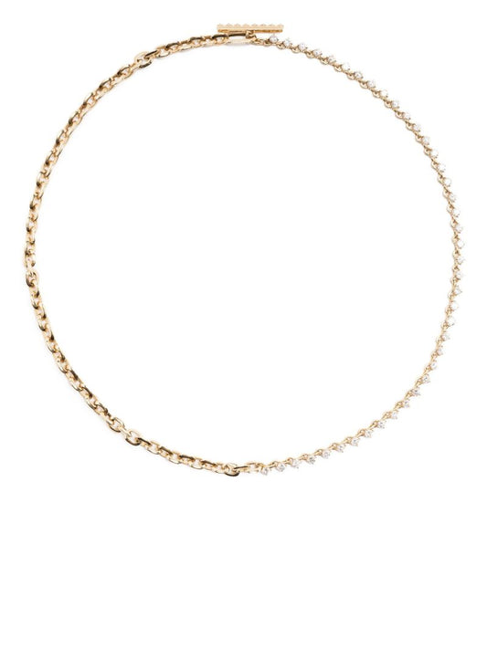 18k Yellow Gold Diamond Necklace