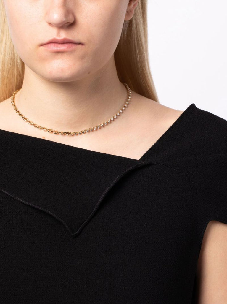 18k Yellow Gold Diamond Necklace