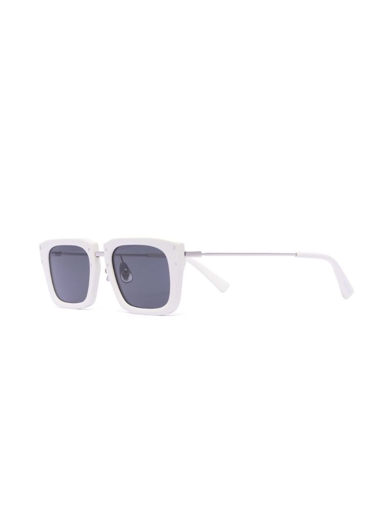 Neutral Les Lunettes Soli Square Sunglasses