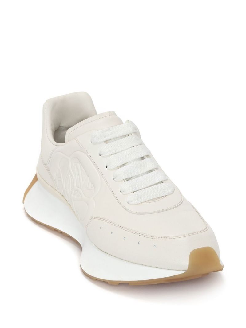 Neutral Sprint Runner Leather Sneakers