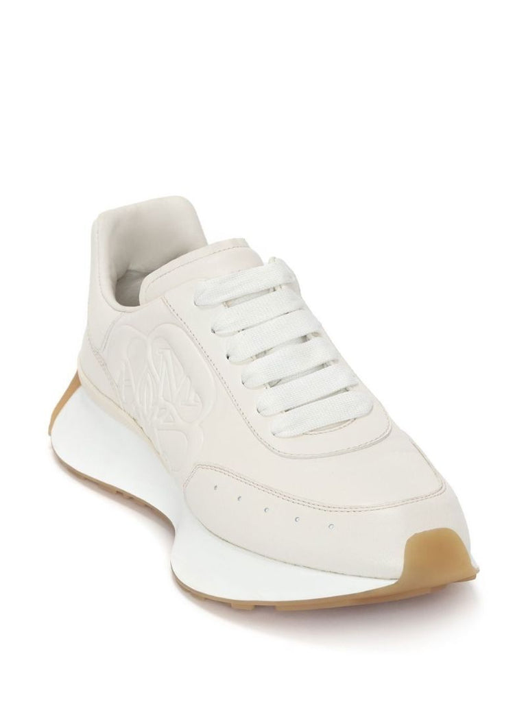 Neutral Sprint Runner Leather Sneakers