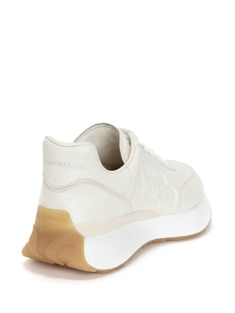 Neutral Sprint Runner Leather Sneakers