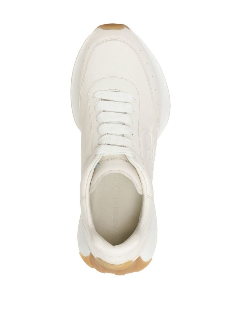 Neutral Sprint Runner Leather Sneakers