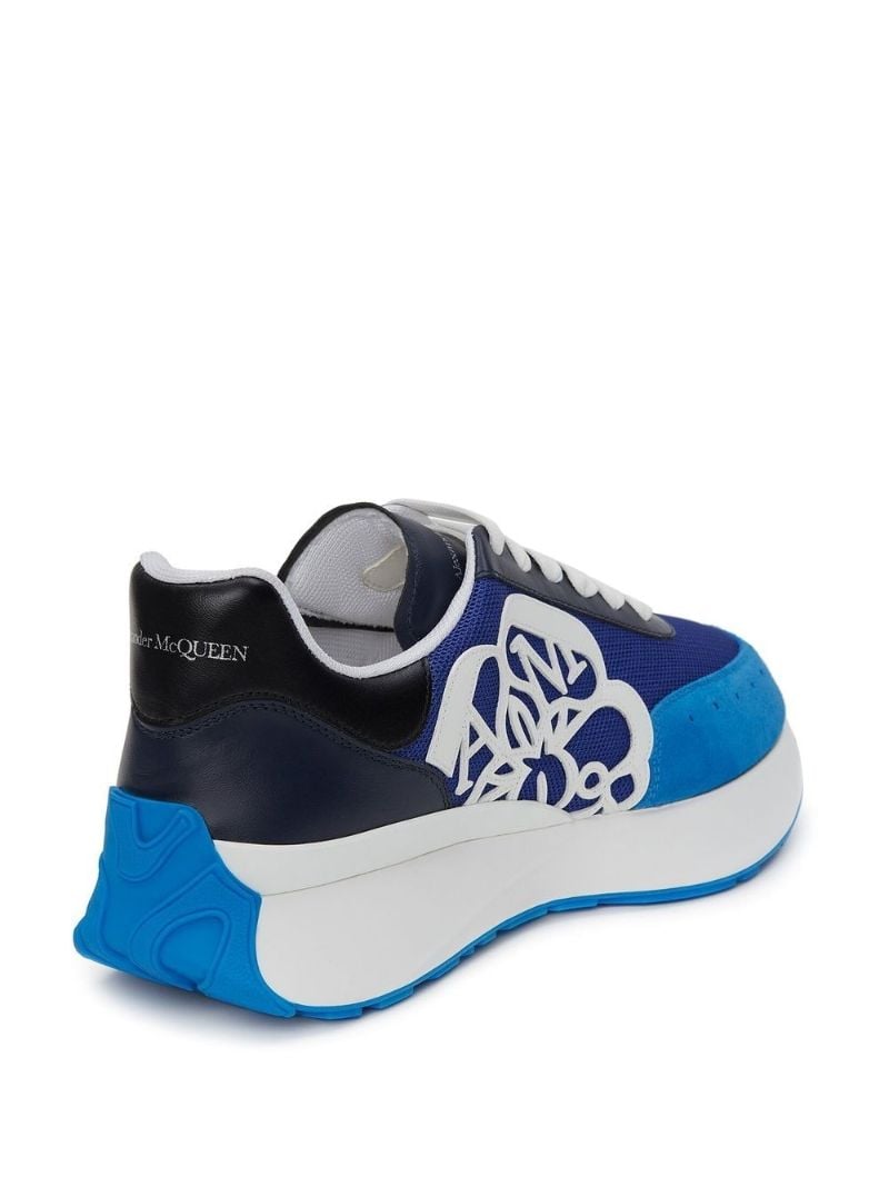 Blue Sprint Runner Leather Sneakers