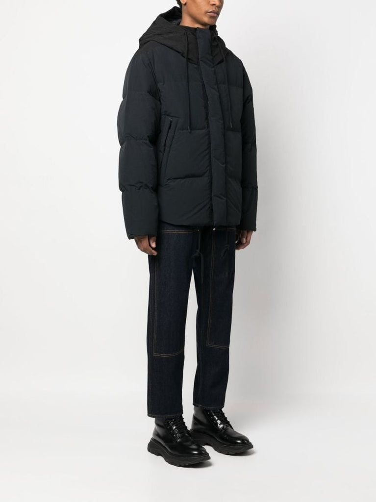 Black Fowler Hooded Down Jacket