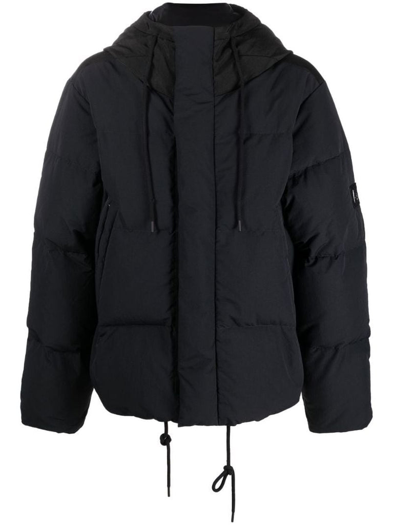 Black Fowler Hooded Down Jacket