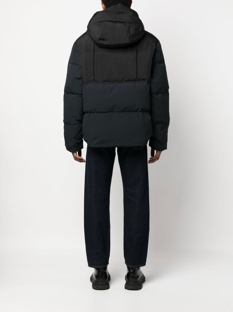 Black Fowler Hooded Down Jacket