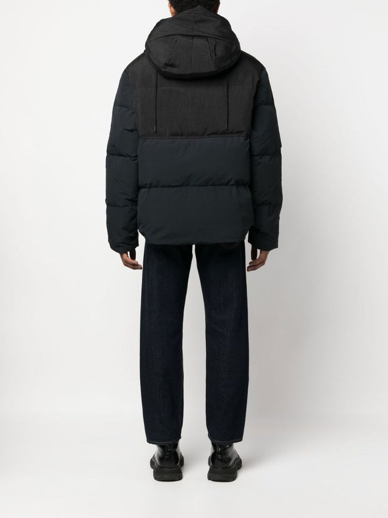 Black Fowler Hooded Down Jacket