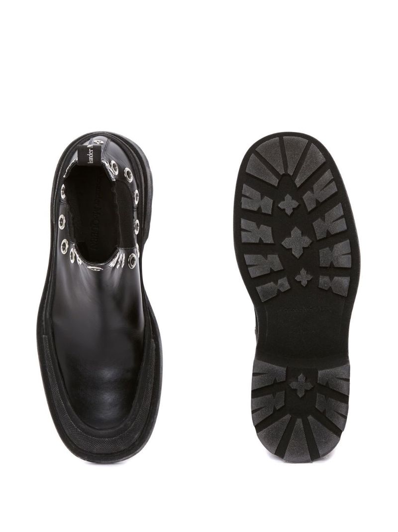 Black Stack Chelsea Boots