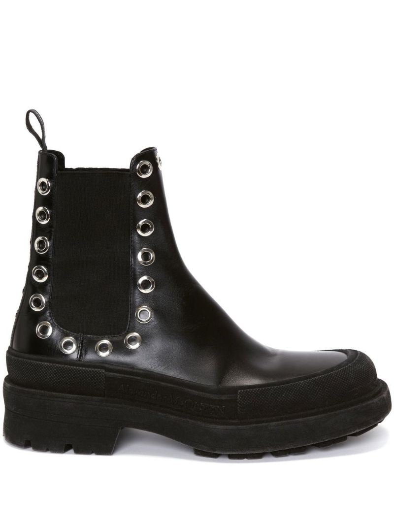 Black Stack Chelsea Boots