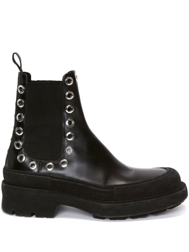 Black Stack Chelsea Boots