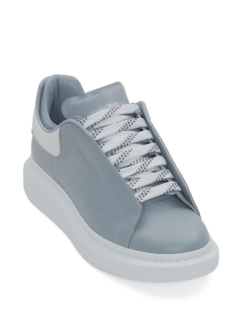 Blue and White Oversized Sneakers