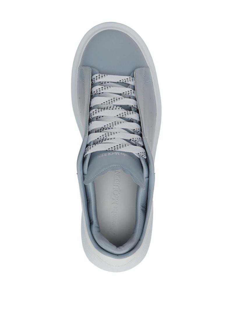 Blue and White Oversized Sneakers