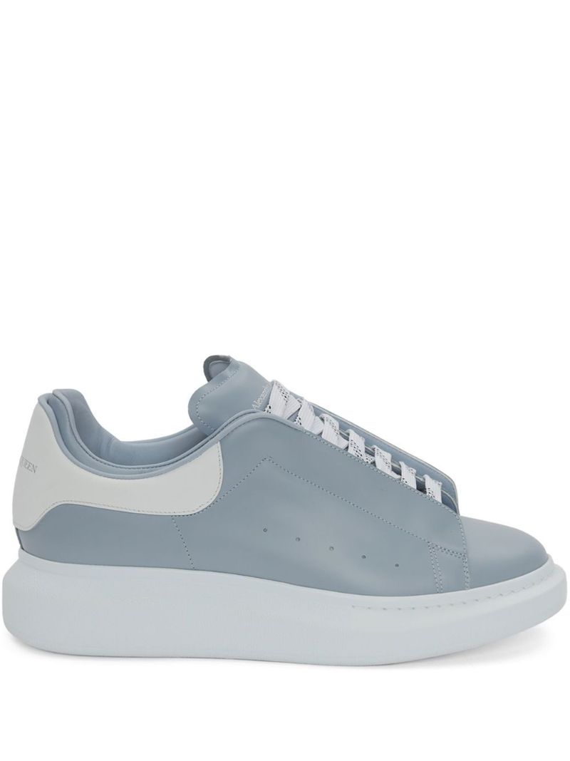 Blue and White Oversized Sneakers