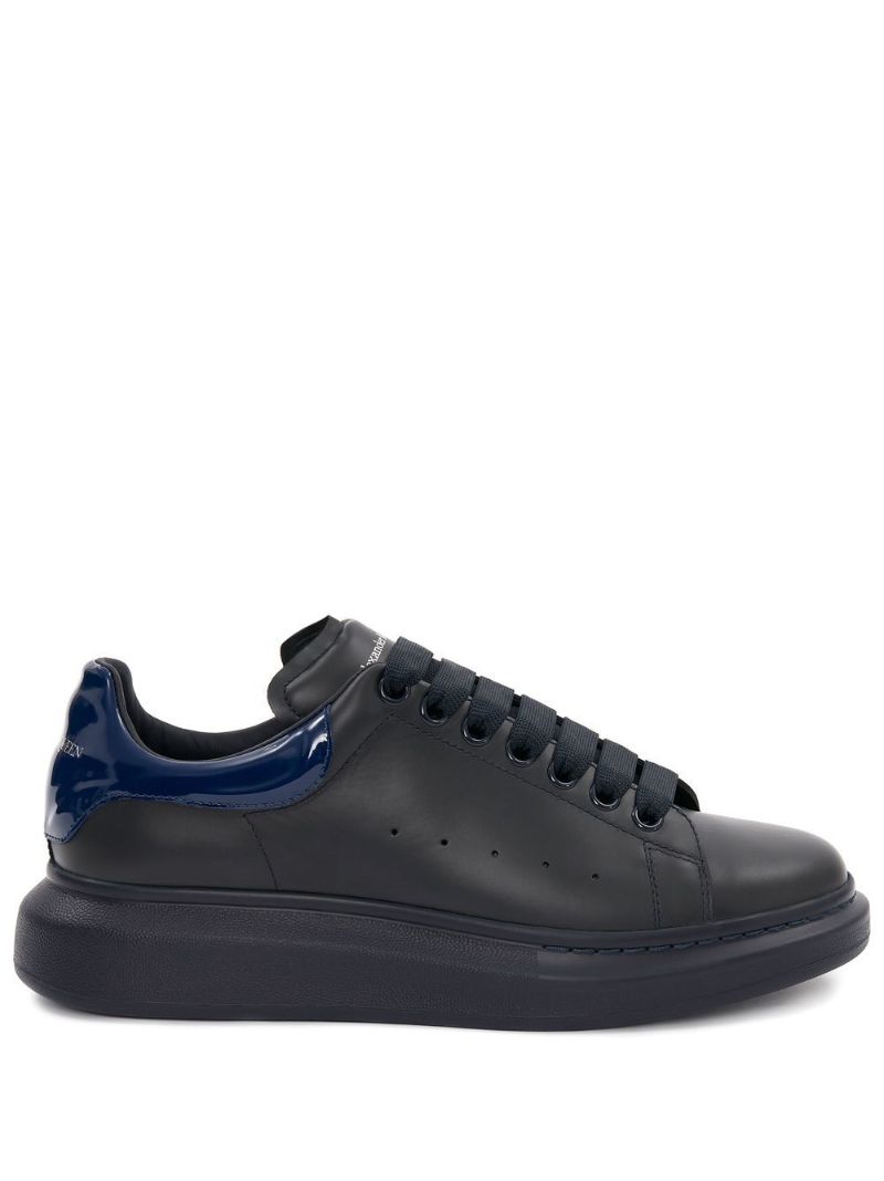 Black and Navy Oversized Sneakers