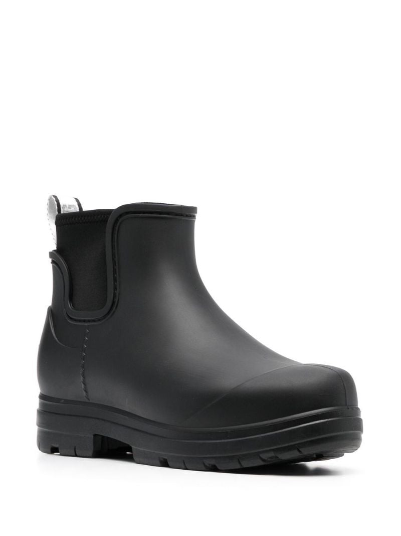 Black Droplet Ankle Rain Boots