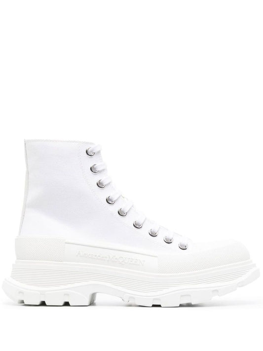 White Tread Slick Boots