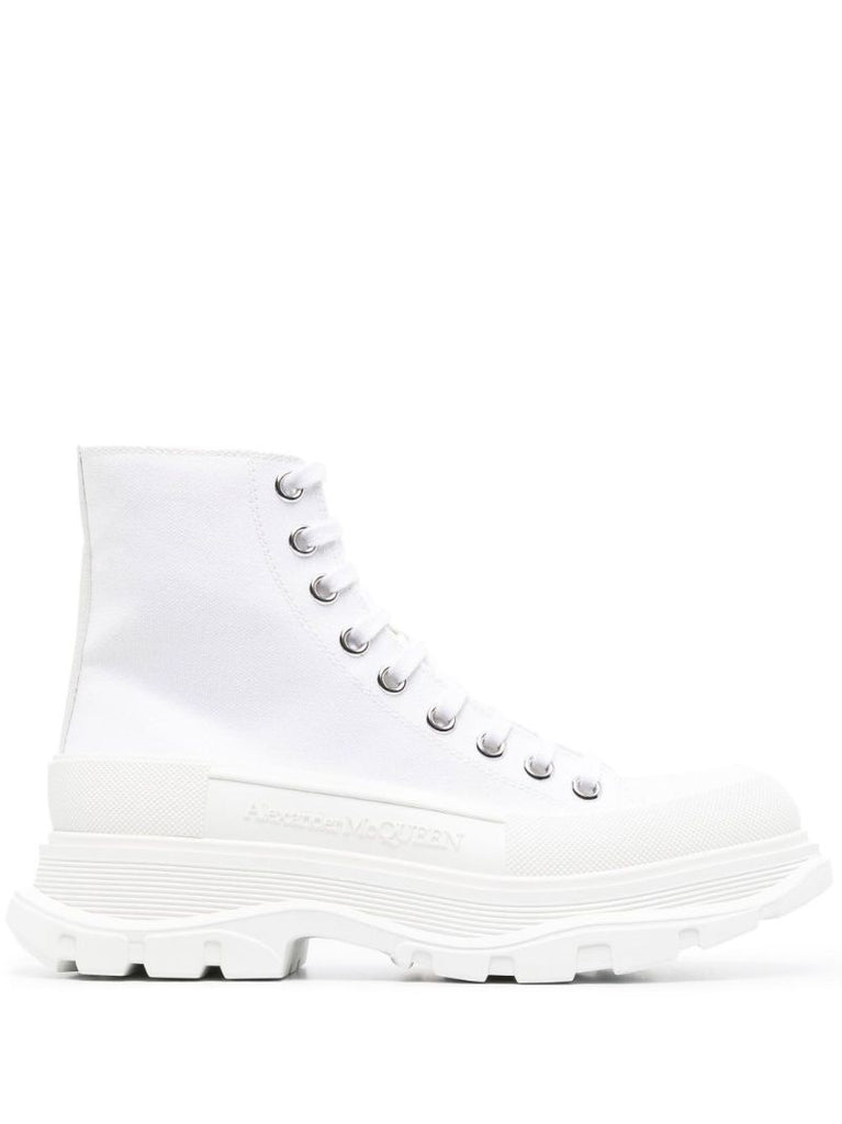 White Tread Slick Boots