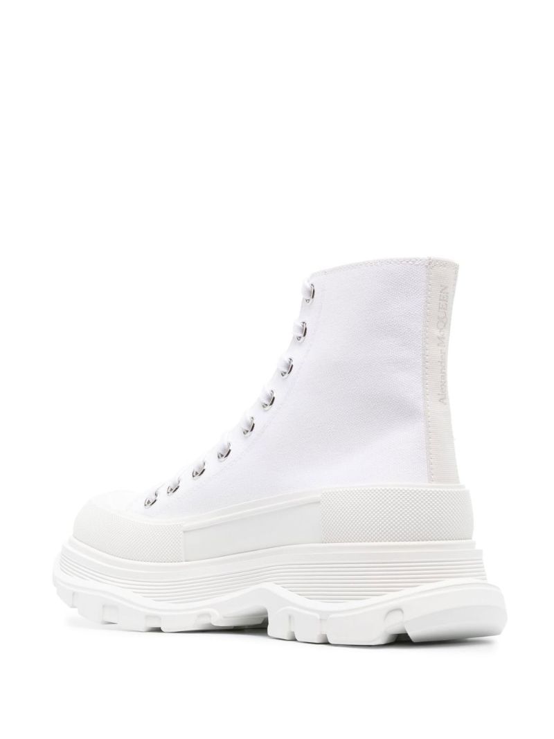 White Tread Slick Boots