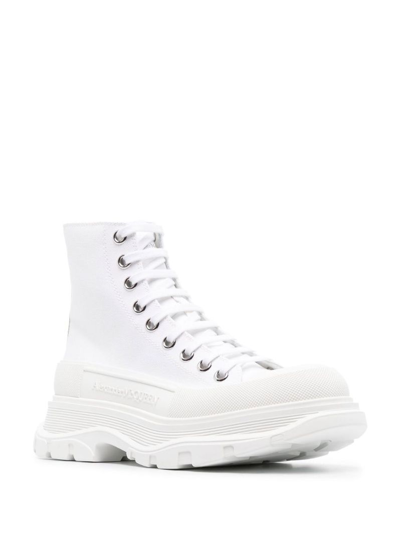 White Tread Slick Boots