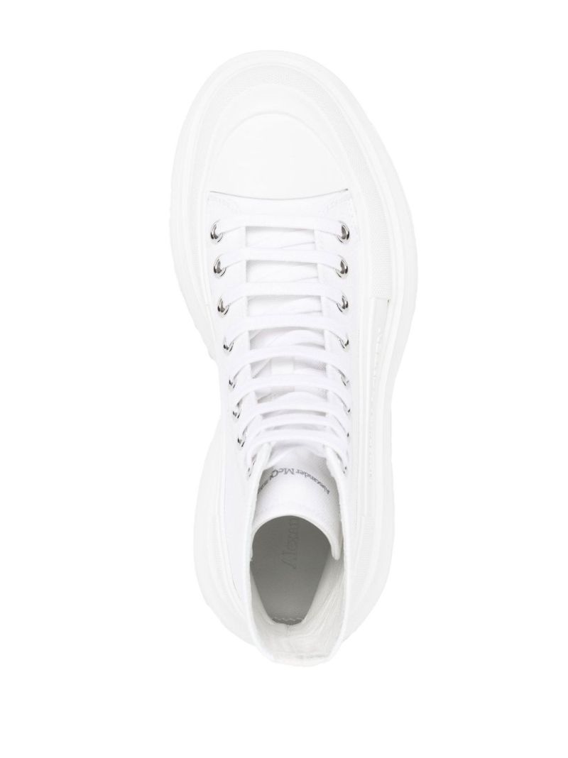 White Tread Slick Boots