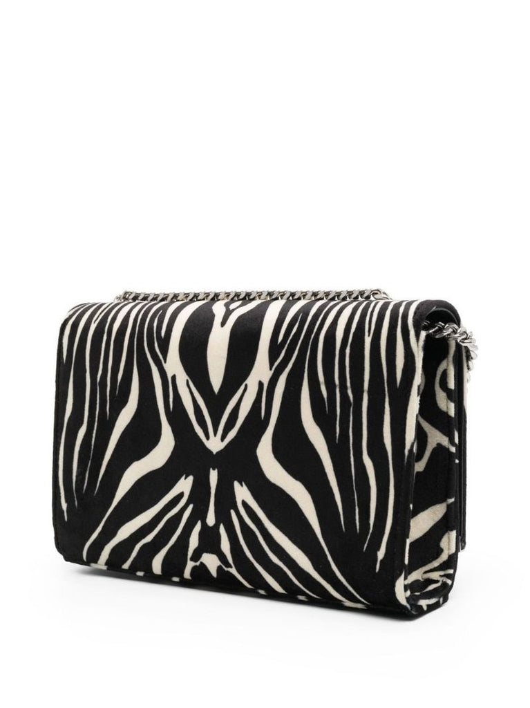 Black Zebra Print Shoulder Bag
