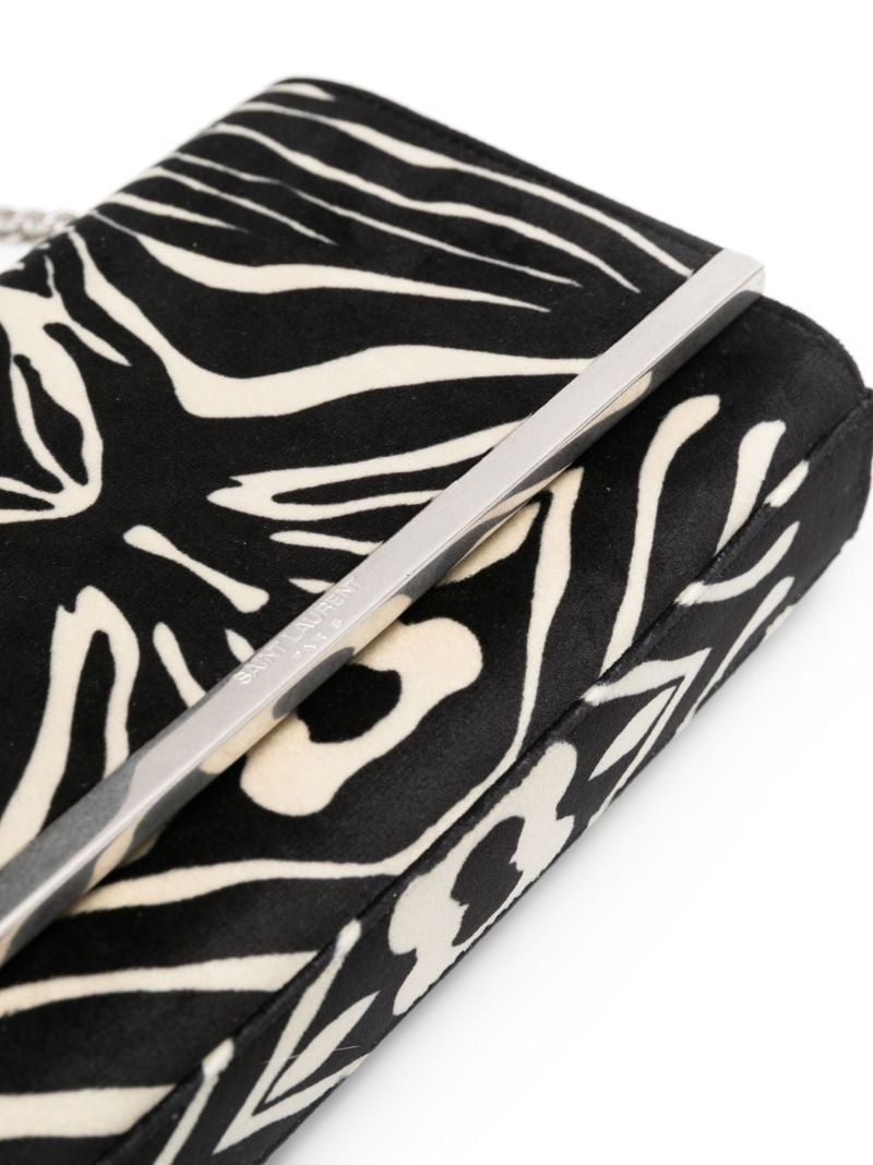 Black Zebra Print Shoulder Bag