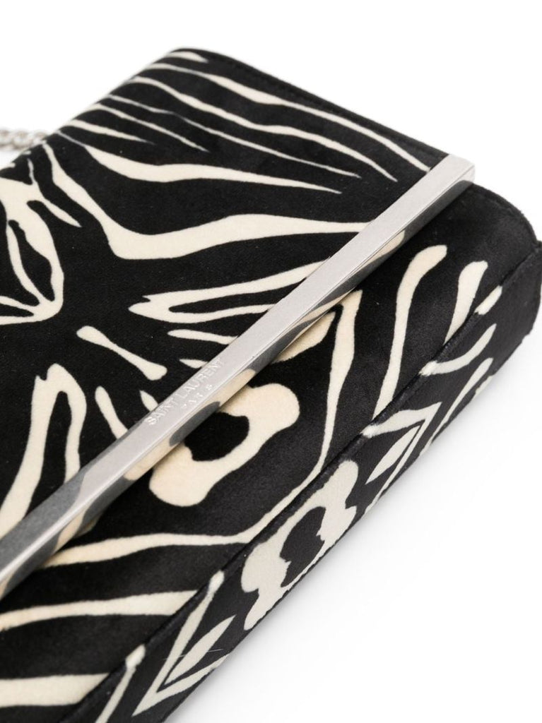Black Zebra Print Shoulder Bag