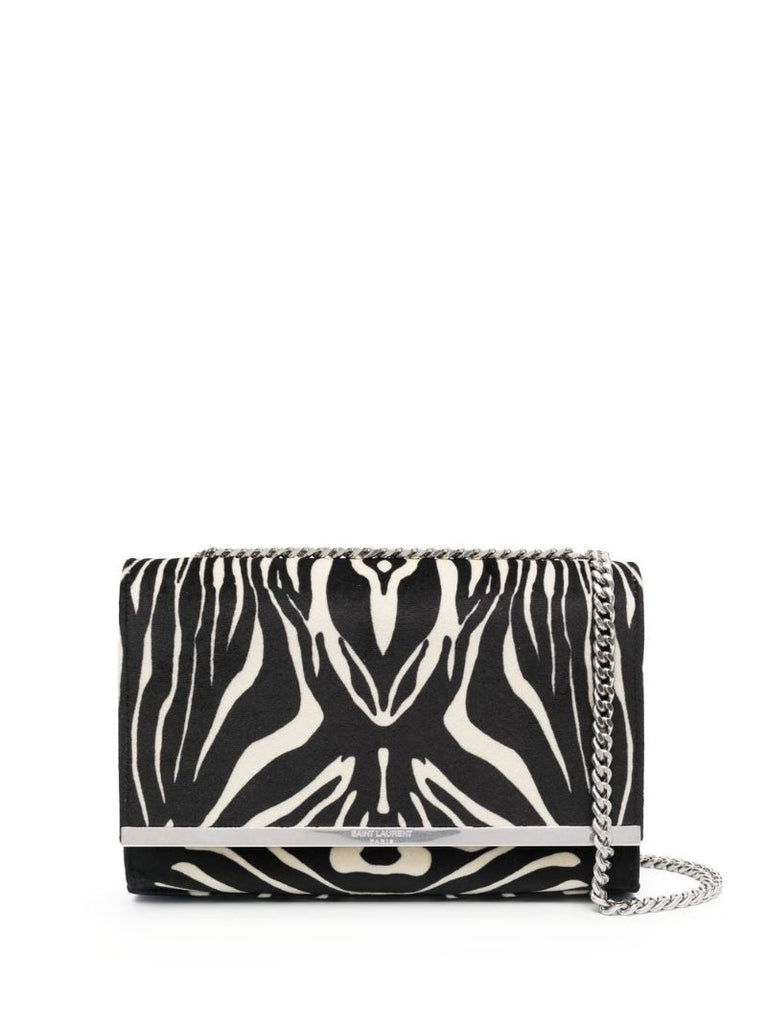 Black Zebra Print Shoulder Bag