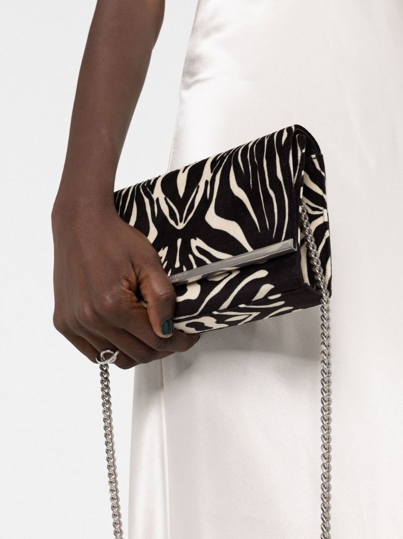 Black Zebra Print Shoulder Bag