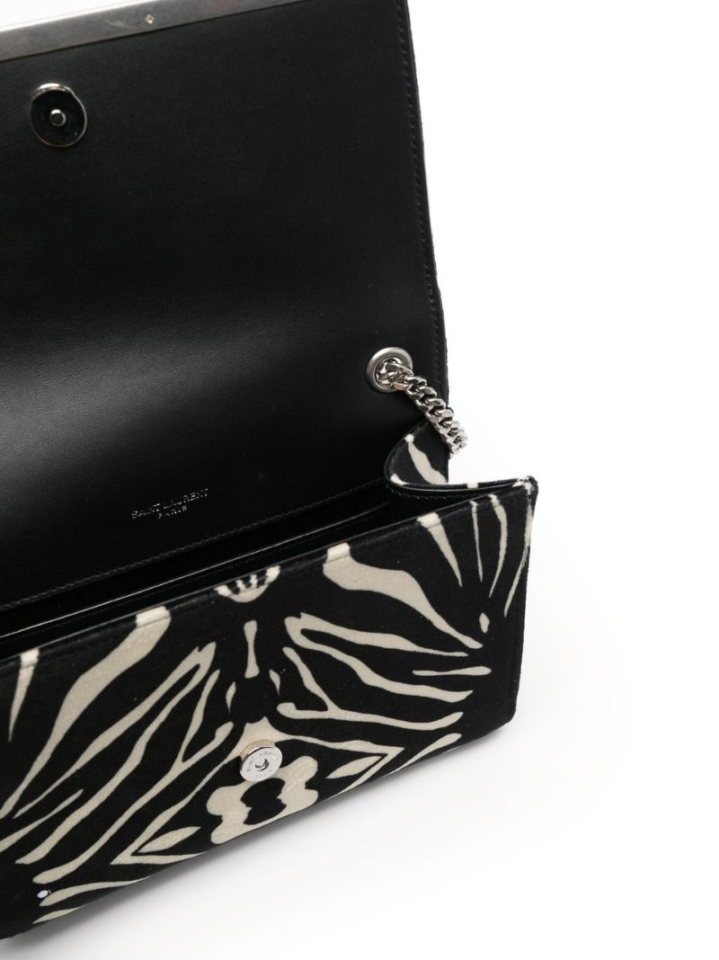 Black Zebra Print Shoulder Bag