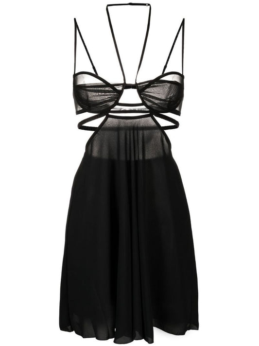 Black Cut-out Mini Dress