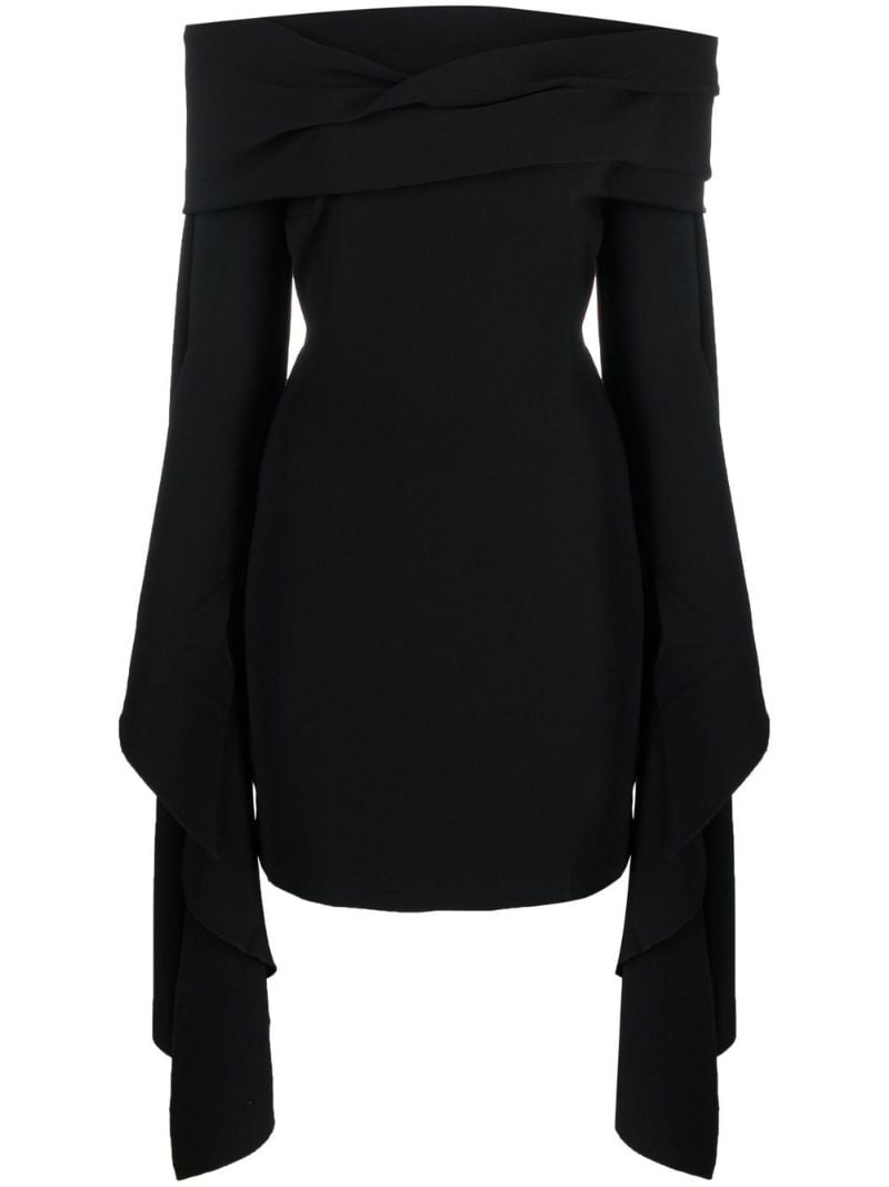 Black Off Shoulder Mini Dress