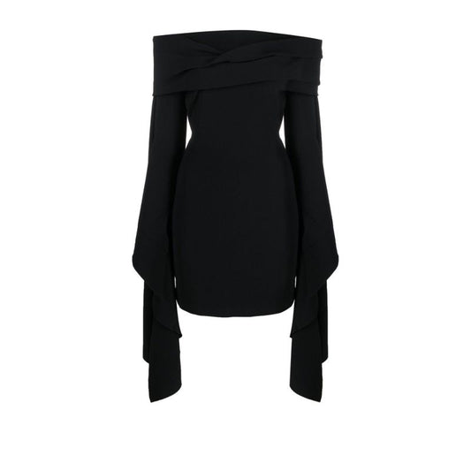 Black Off Shoulder Mini Dress