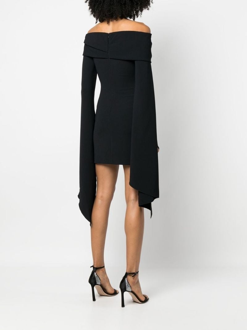 Black Off Shoulder Mini Dress