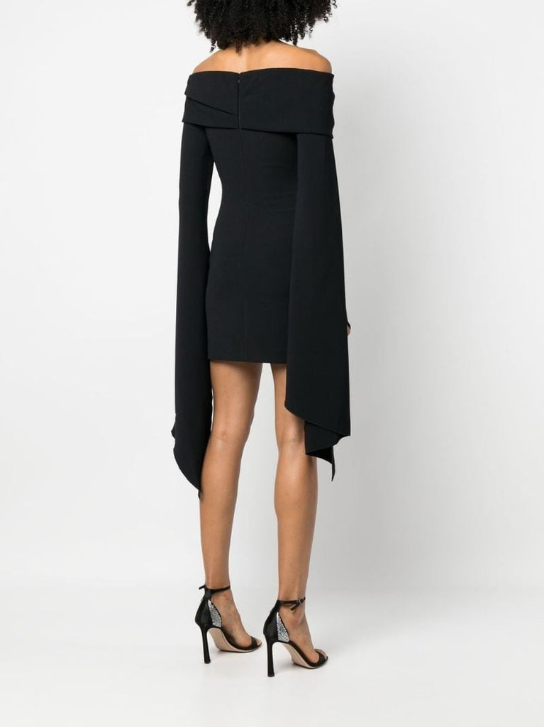 Black Off Shoulder Mini Dress