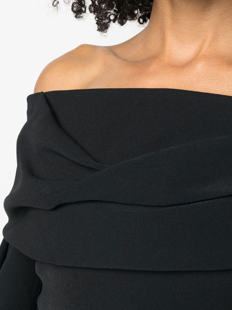 Black Off Shoulder Mini Dress