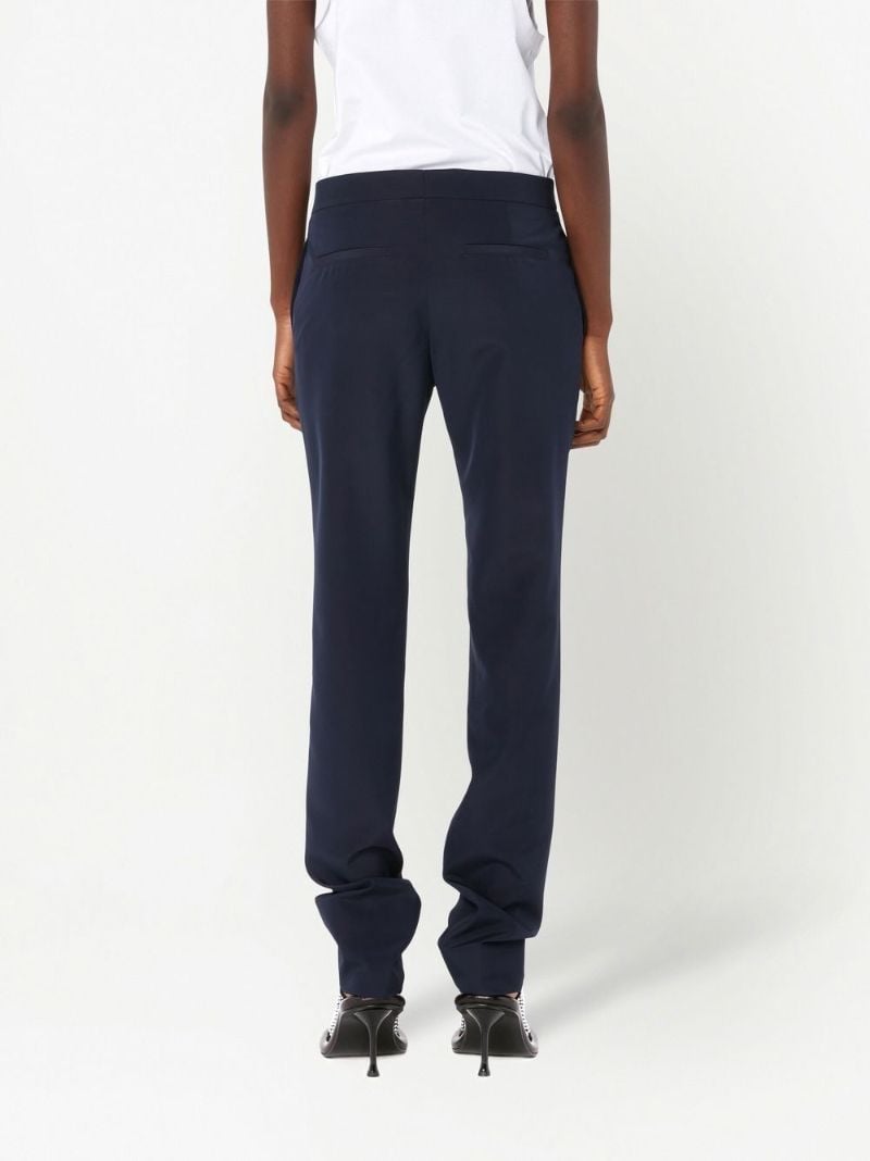 Blue Straight-leg Trousers