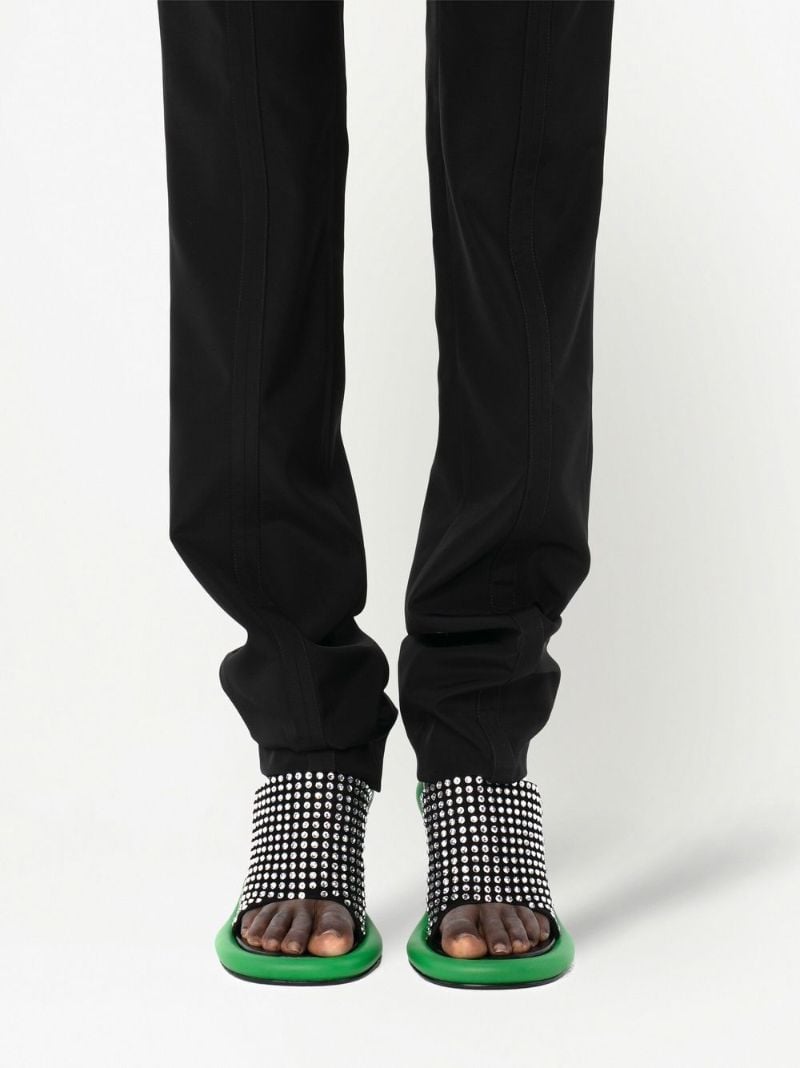 Blue Straight-leg Trousers